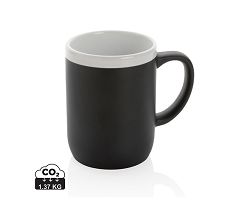 Mug en céramique avec bord blanc