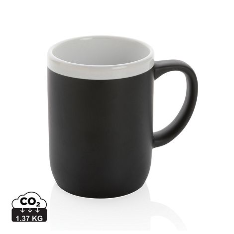  Mug en céramique avec bord blanc