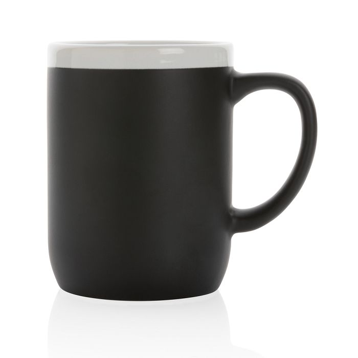  Mug en céramique avec bord blanc