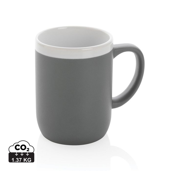  Mug en céramique avec bord blanc