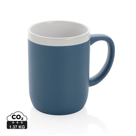  Mug en céramique avec bord blanc