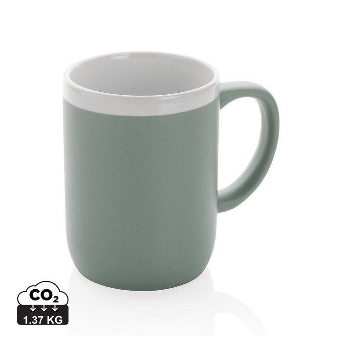  Mug en céramique avec bord blanc