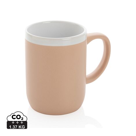  Mug en céramique avec bord blanc