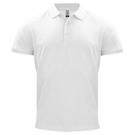 Polo coton bio blanc
