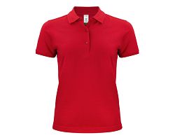 Polo femme en coton bio couleur