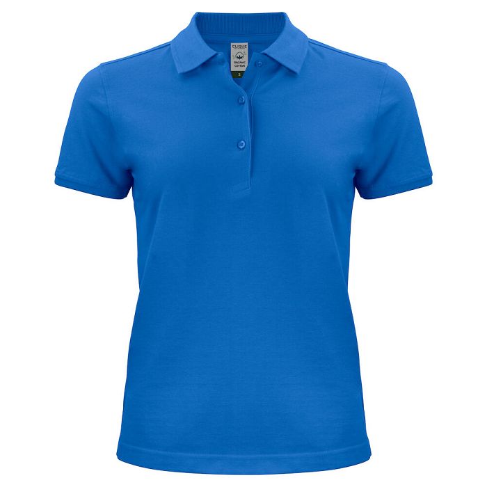  Polo femme en coton bio couleur