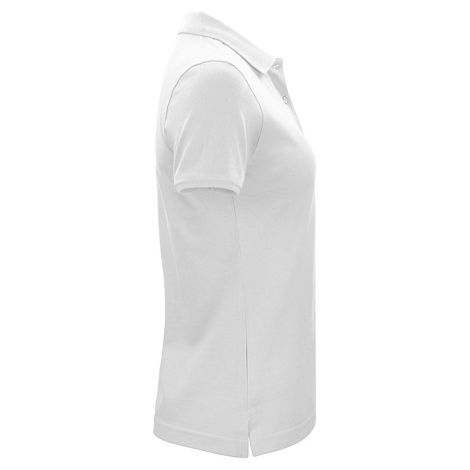 Polo femme en coton bio blanc