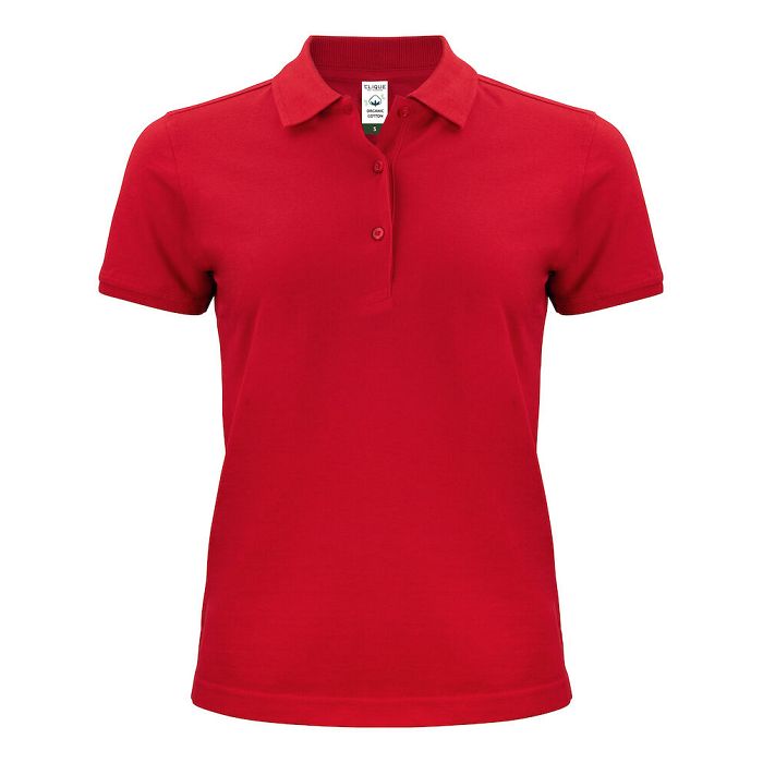  Polo femme en coton bio blanc