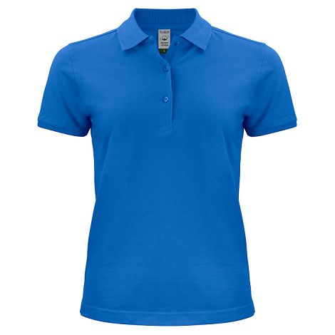 Polo femme en coton bio blanc