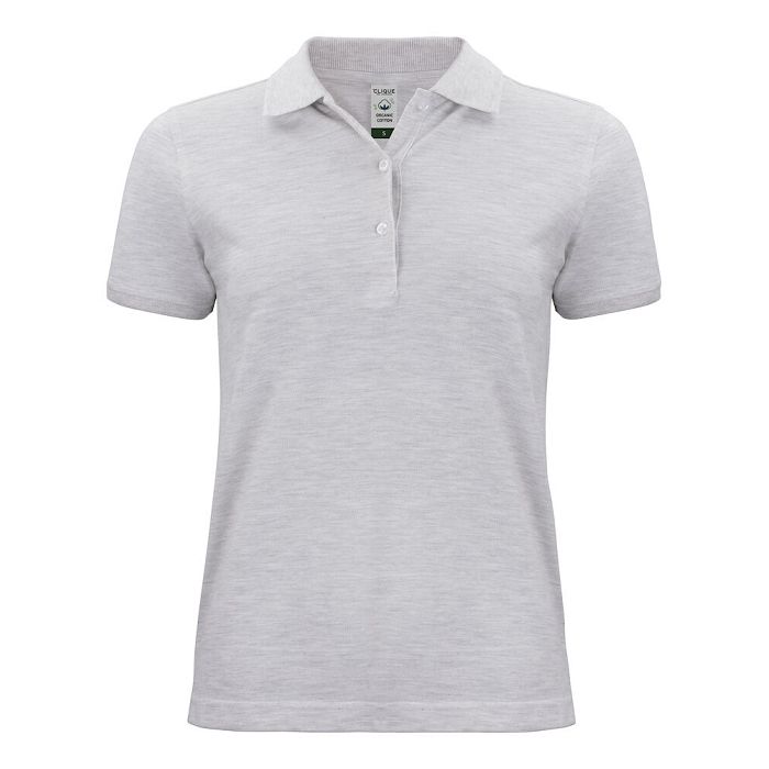  Polo femme en coton bio blanc