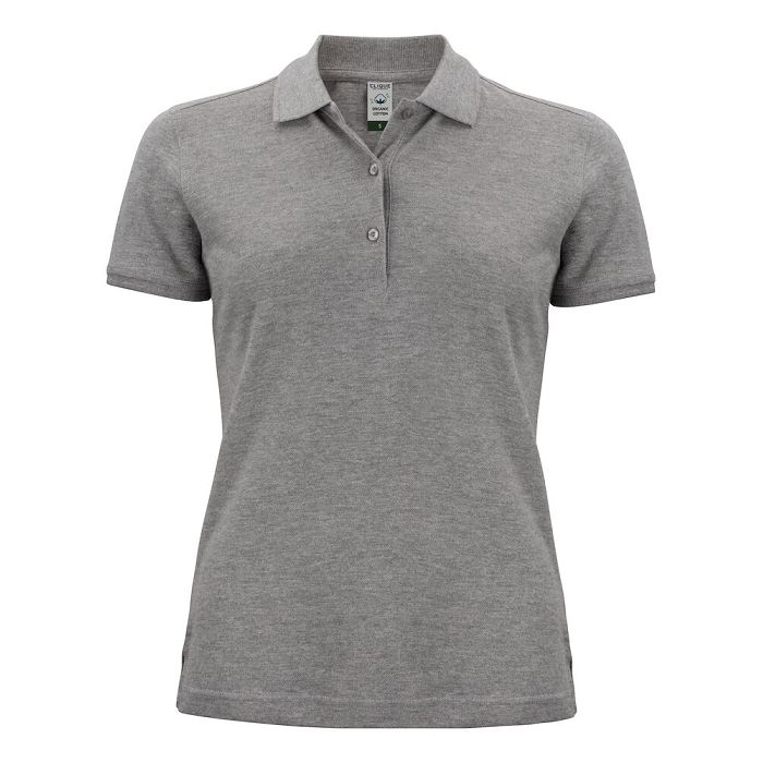  Polo femme en coton bio blanc