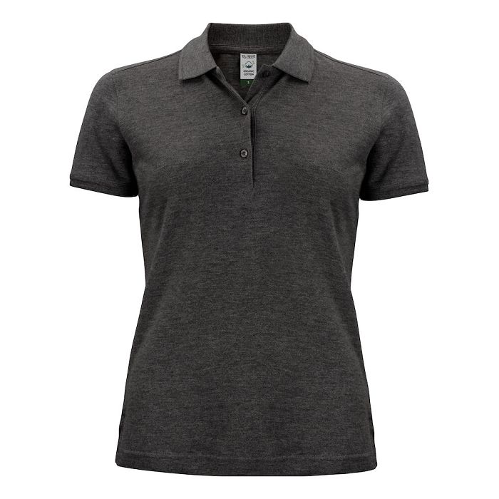  Polo femme en coton bio blanc
