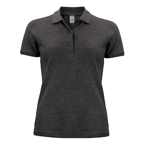 Polo femme en coton bio blanc