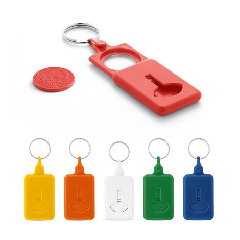  Porte-clés avec monnaie pour chariot de supermarché
