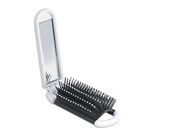 Brosse pliable avec miroir