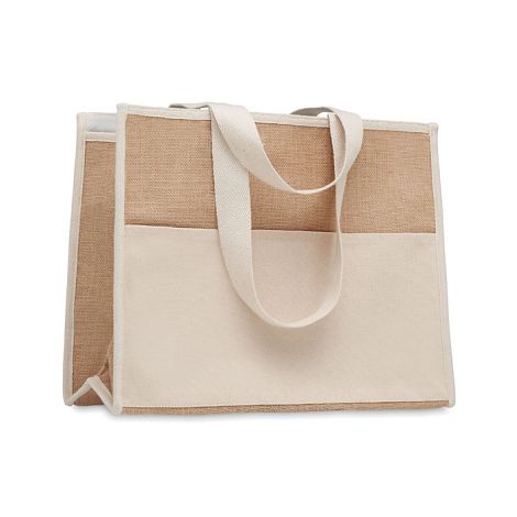  Sac shopping en toile et jute