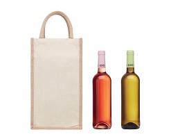 Sac en jute pour 2 bouteilles