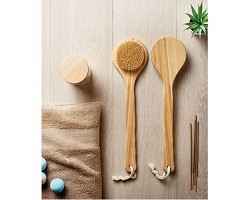 Brosse de bain en bambou