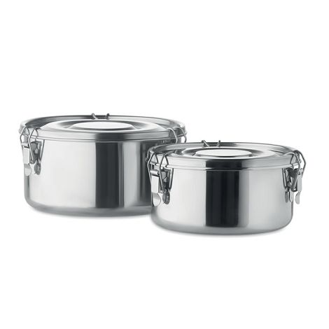  Set de 2 boîtes en inox