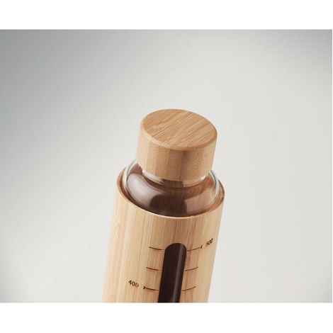Bouteille verre et bambou 600ml
