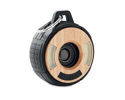 Haut-parleur sans fil en bambou