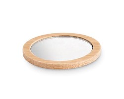 Miroir de poche en bambou