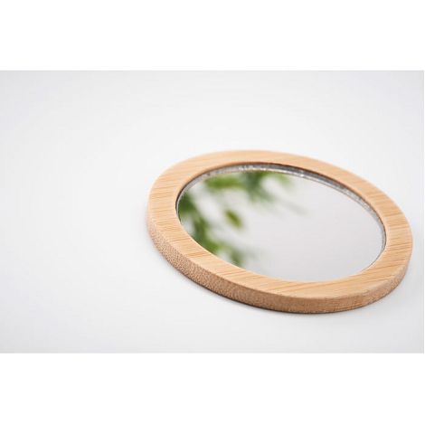  Miroir de poche en bambou