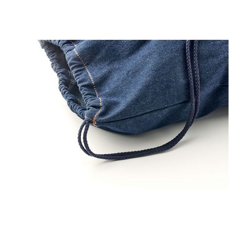  Sac à cordon en denim recyclé