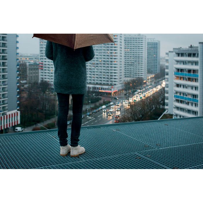  Parapluie en liège de 25 "