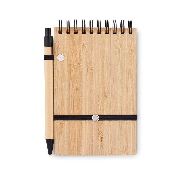  Set de bloc-notes A6 en bambou