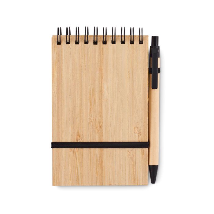  Set de bloc-notes A6 en bambou