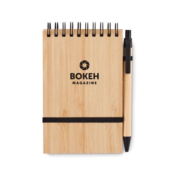  Set de bloc-notes A6 en bambou