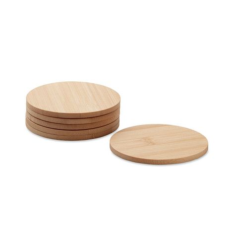  Lot de 6 sous-verres en bambou