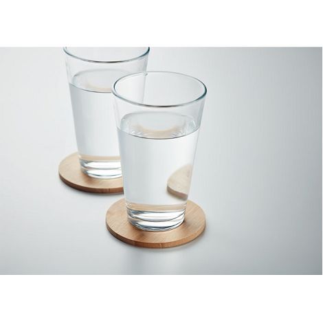  Lot de 6 sous-verres en bambou