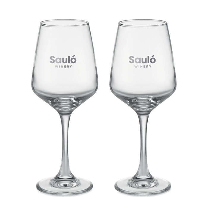  Ensemble de 2 verres à vin