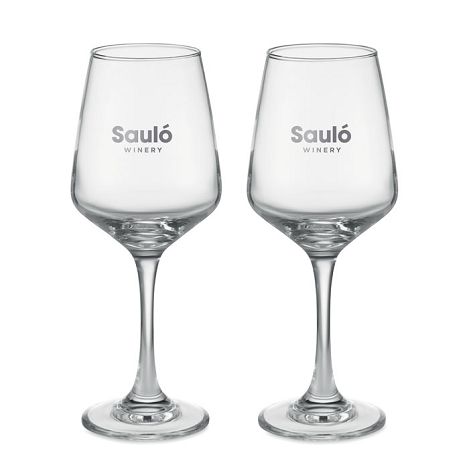  Ensemble de 2 verres à vin