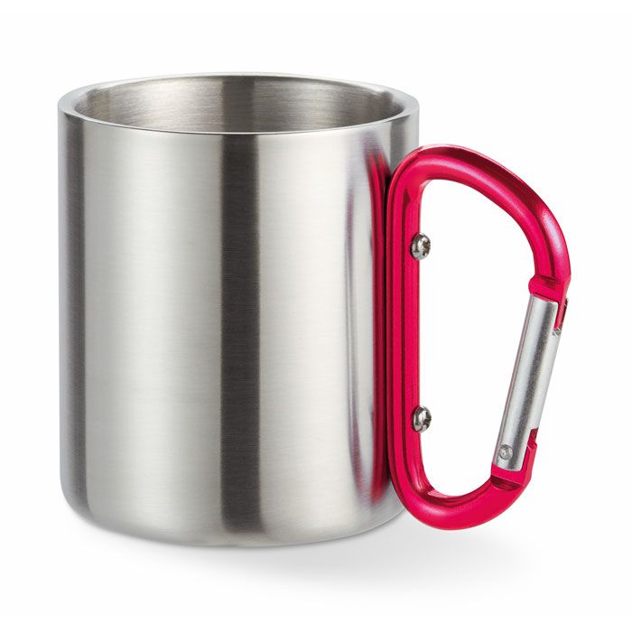  Mug acier et anse mousqueton.