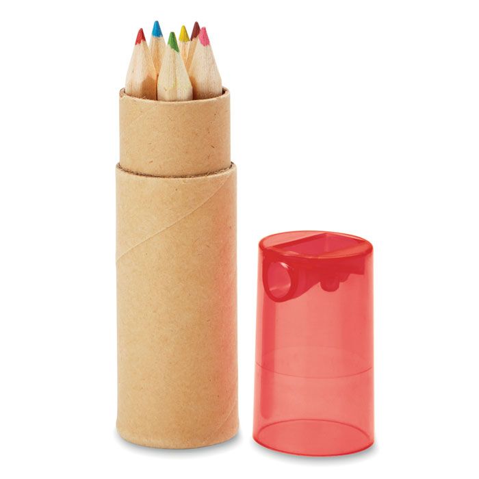  Tube de 6 crayons de couleur
