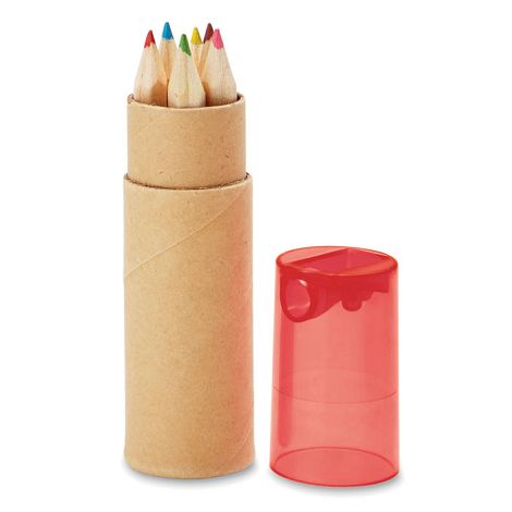  Tube de 6 crayons de couleur