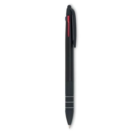  Stylo bille stylet 3 couleurs