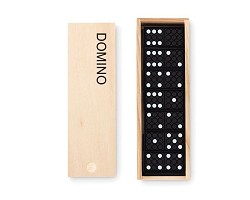 Jeu de domino dans une boite