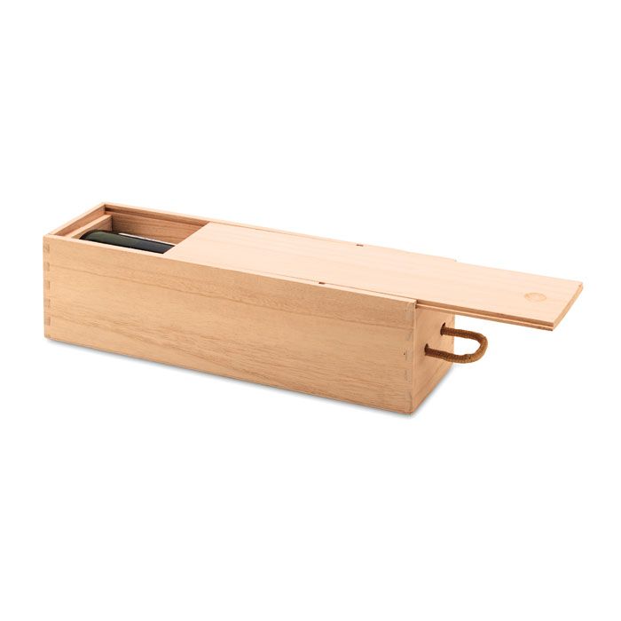  Coffret bouteille en bois