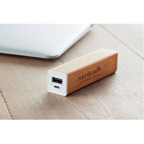  Powerbank bambou 2200 mAh