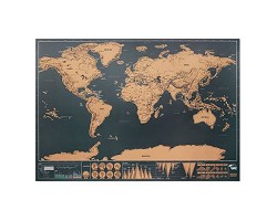 Carte du monde à gratter