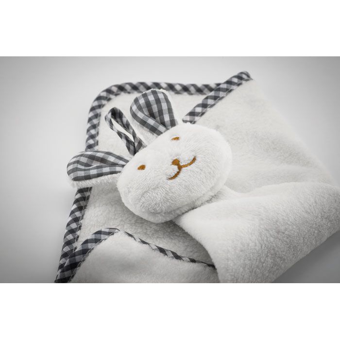  Serviette lapin en peluche