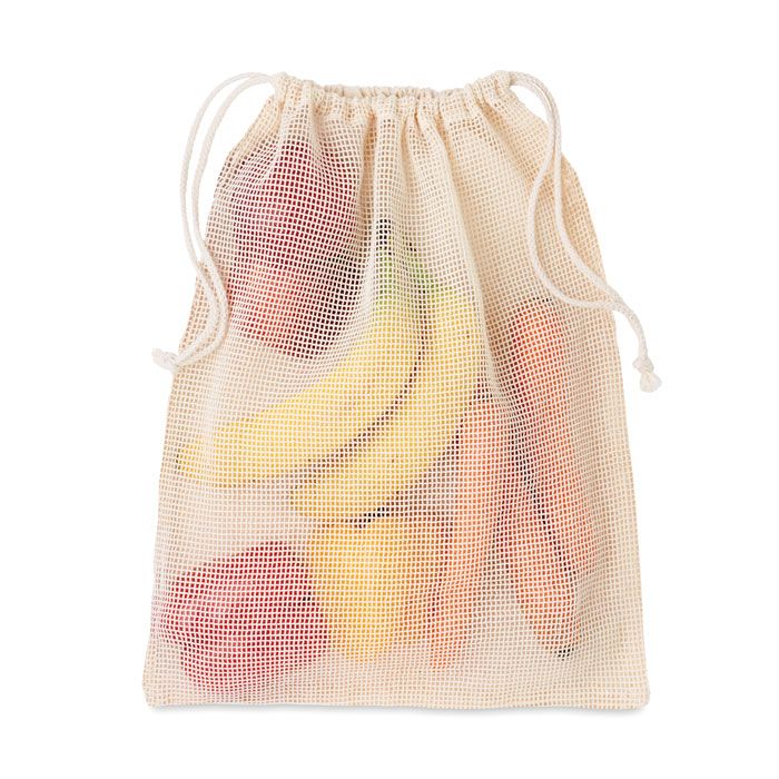  Sac réutilisable filet coton