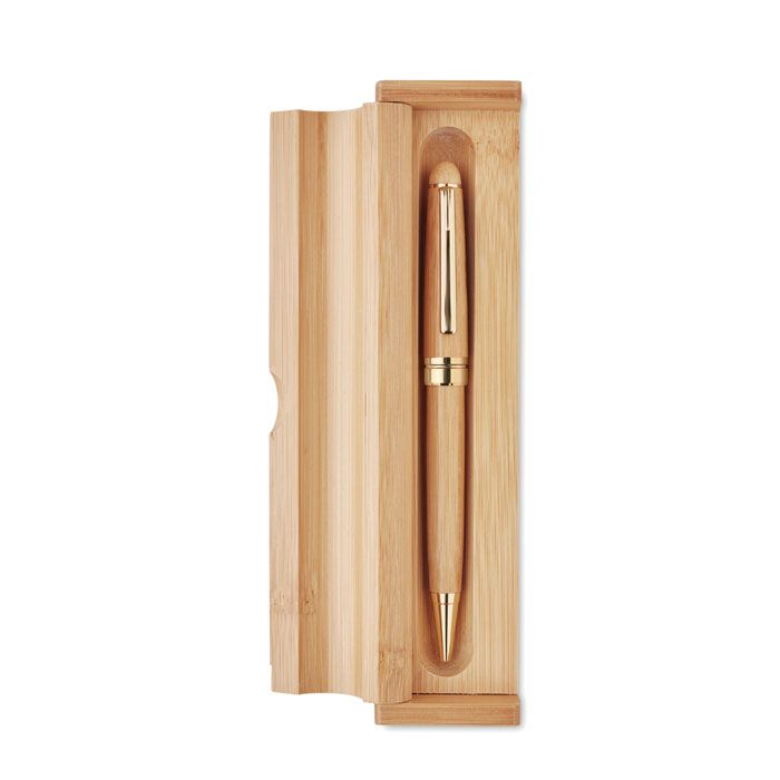  Stylo bille coffret bambou