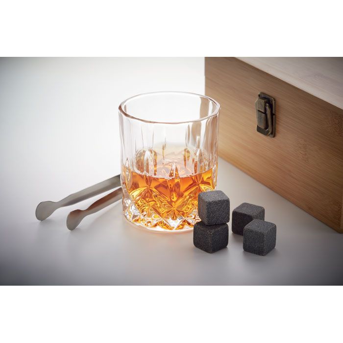  Set whisky avec boîte bambou