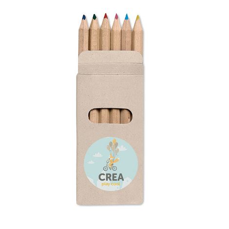  6 Crayons de couleur