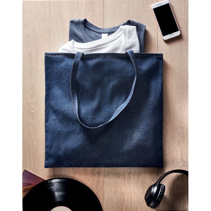  Sac shopping en denim recyclé